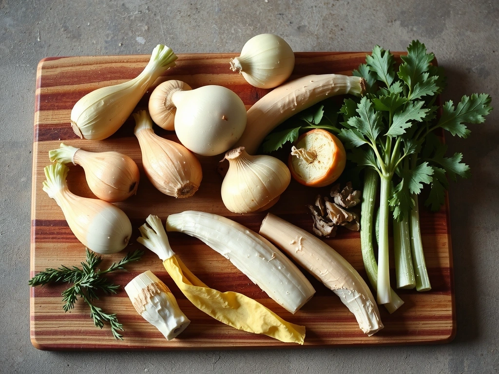 Ingredientes para caldo base